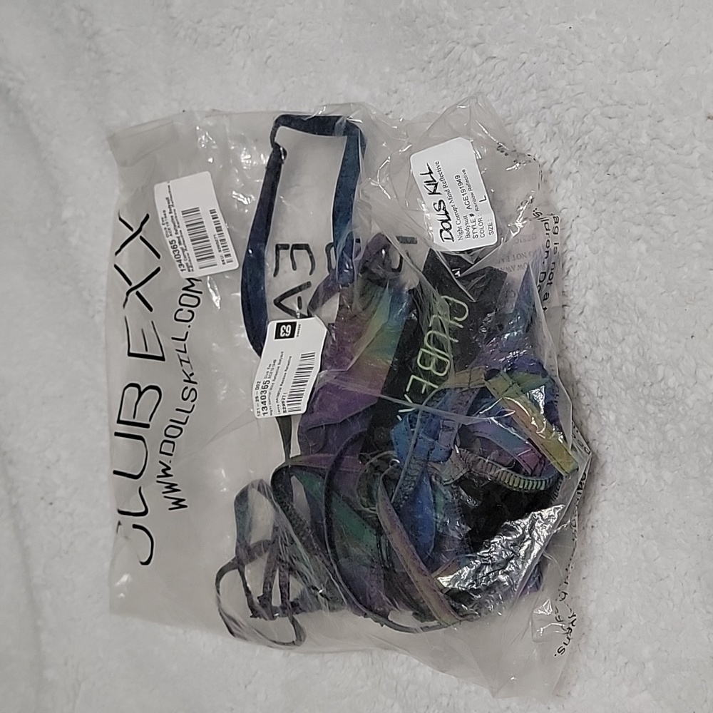 DOLLS KILL X CLUB EXX REFLECTIVE BODYSUIT - Picture 12 of 12